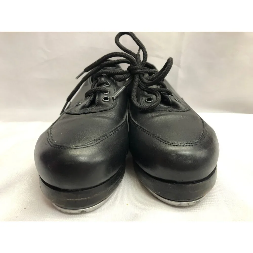 Pre-Owned Dance Tap Shoes Zoot Oxford Dancing Fair 736 Black 2 Child